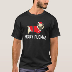 Christmas Pug Shirt, Merry Pugmas Holiday Dog Owne T-Shirt
