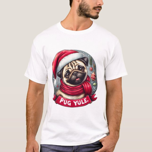 Christmas Pug T-Shirt (Front)