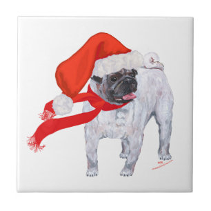 Christmas Pug Tile