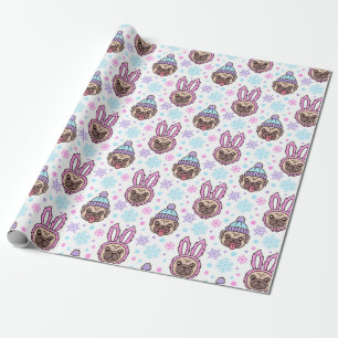 Christmas Pugs Wrapping Paper
