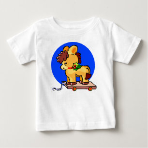 Christmas Pull-toy Horse Baby T-Shirt