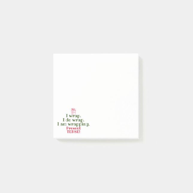 Christmas Pun | Funny Holiday Grammar Humour Post-it Notes (Front)