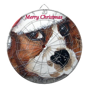 Christmas puppy dog dartboard