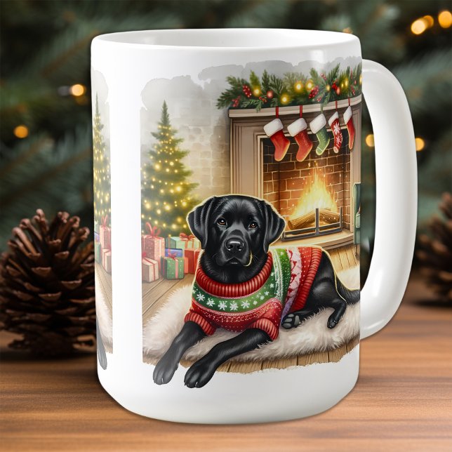 Christmas Puppy Dog Labrador Retriever Coffee Mug (Creator Uploaded)