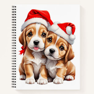 Christmas Puppy Dogs Notebook