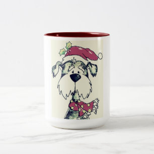 ****CHRISTMAS PUPPY FOR YOU**** Two-Tone COFFEE MUG