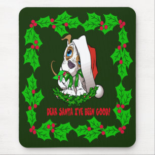 Christmas Puppy Mouse Pad