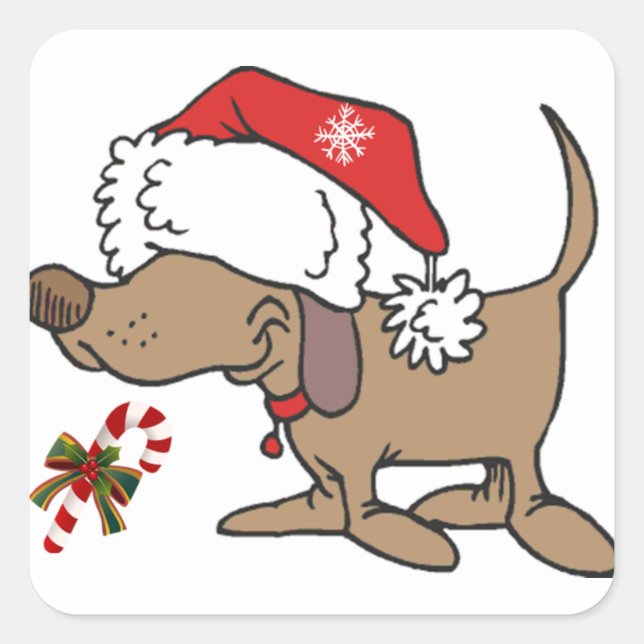 **CHRISTMAS PUPPY** STICKERS (Front)