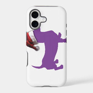 Christmas Purple Dachshund