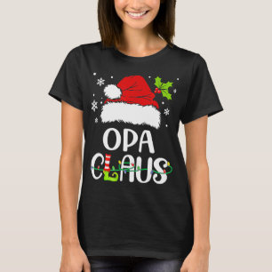 Christmas Pyjamas Santa Claus Xmas Opa Claus T-Shirt