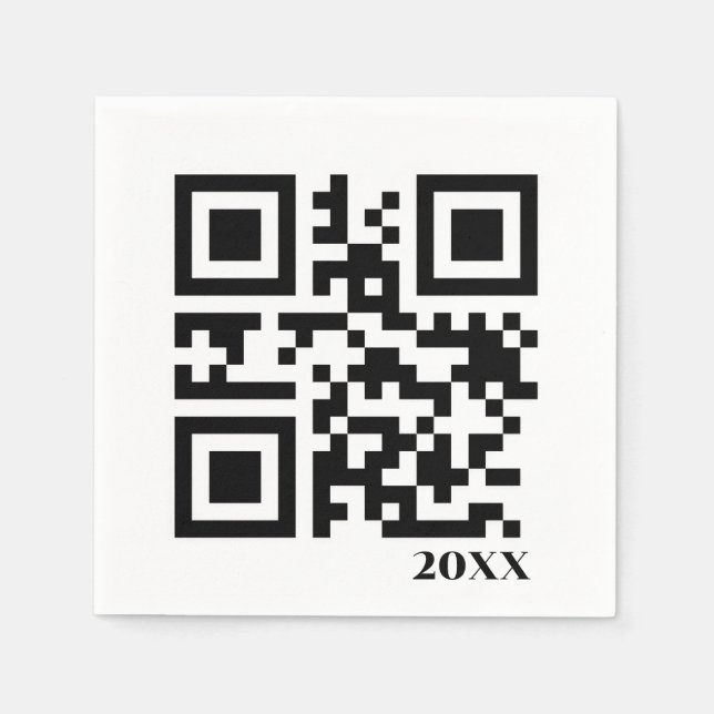 Christmas QR Code Napkin (Front)