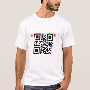 Christmas QR Code With Lights T-Shirt