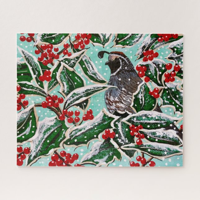 Christmas Quail Puzzle (Horizontal)