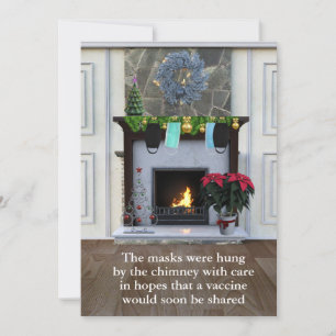 Christmas Quarantine Masks Chimney Funny Holiday