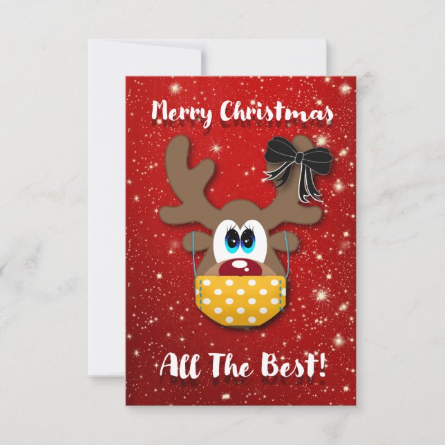 CHRISTMAS QUARENTINE LOCKDOWN -JAILMATECARDS THANK YOU CARD (Front)