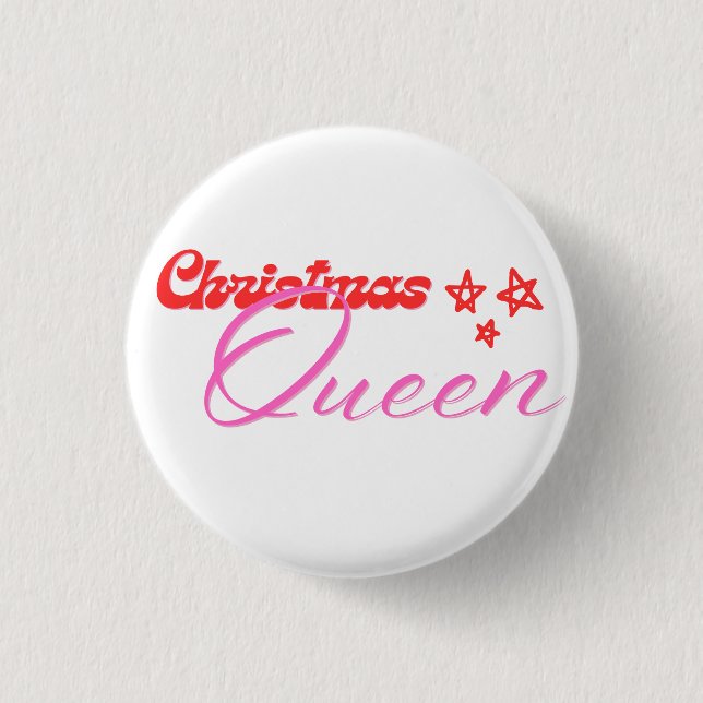 Christmas Queen 1 Inch Round Button (Front)