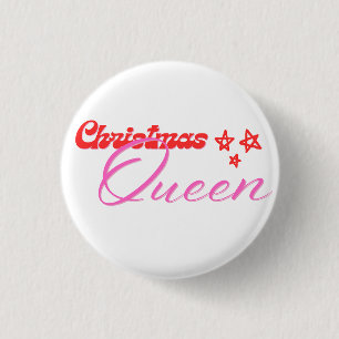Christmas Queen 1 Inch Round Button