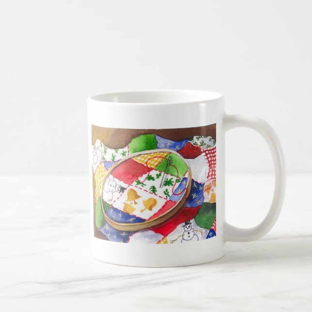 Christmas Quilt Coffee Mug (Right)