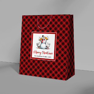 Christmas Quirky Silly Geese Humour Gift Bags