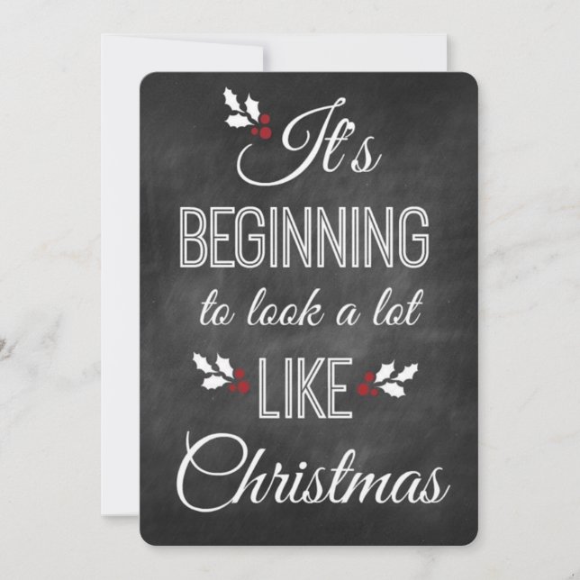 Christmas Quote Holiday Card (Front)
