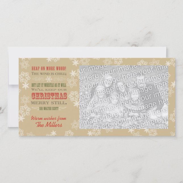 Christmas Quote Photo Card (Front)