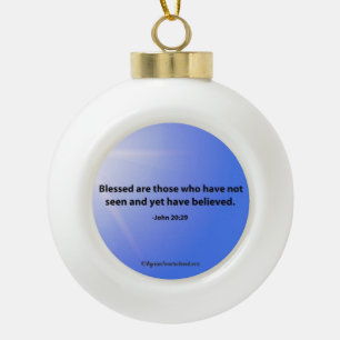 Christmas Quotes Ceramic Ball Christmas Ornament