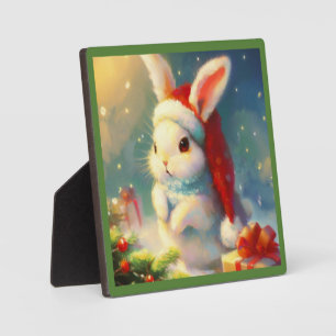 Christmas Rabbit 2 Plaque