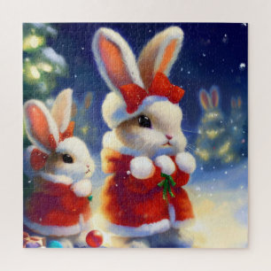 Christmas Rabbit (3) Jigsaw Puzzle