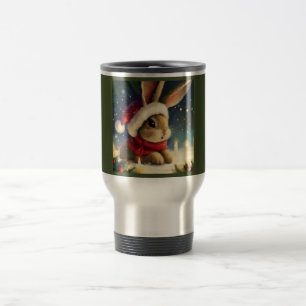 Christmas Rabbit 4 Travel Mug