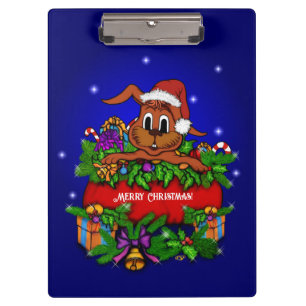 Christmas Rabbit Clipboard