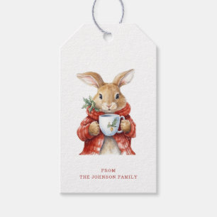 Christmas Rabbit Gift Tags