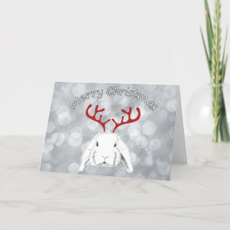 Christmas Rabbit Holiday Card