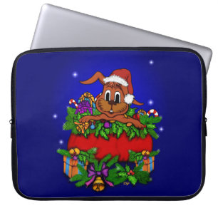 Christmas Rabbit Laptop Sleeve