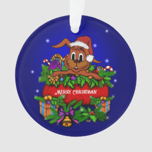 Christmas Rabbit Ornament