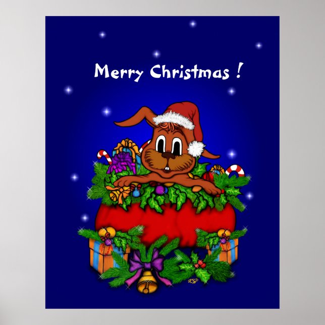 Christmas Rabbit Poster (Front)