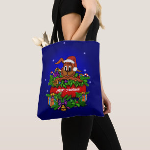 Christmas Rabbit Tote Bag