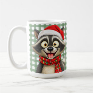 Christmas Raccoon Coffee Mug