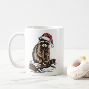 Christmas Raccoon Coffee Mug