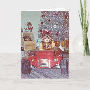 Christmas Racer Holiday Card