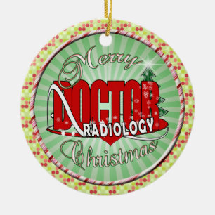 CHRISTMAS RADIOLOGY DOCTOR CERAMIC ORNAMENT