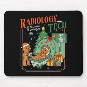 Christmas Radiology Tech Funny Gingerbread Man Rad Mouse Pad
