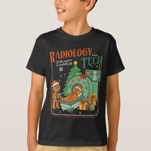 Christmas Radiology Tech Funny Gingerbread Man Rad T-Shirt