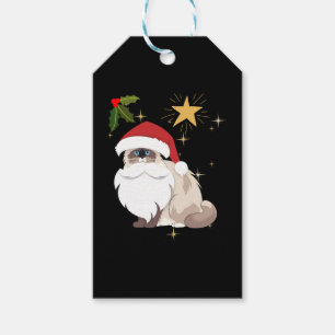 Christmas Ragdoll cat   Gift Tags