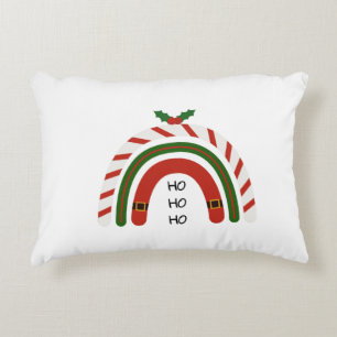 Christmas Rainbow Let it Snow    Accent Pillow
