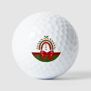 Christmas Rainbow Let it Snow Golf Balls