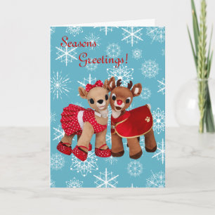 christmas raindeers greetings card FREE SAMPLE