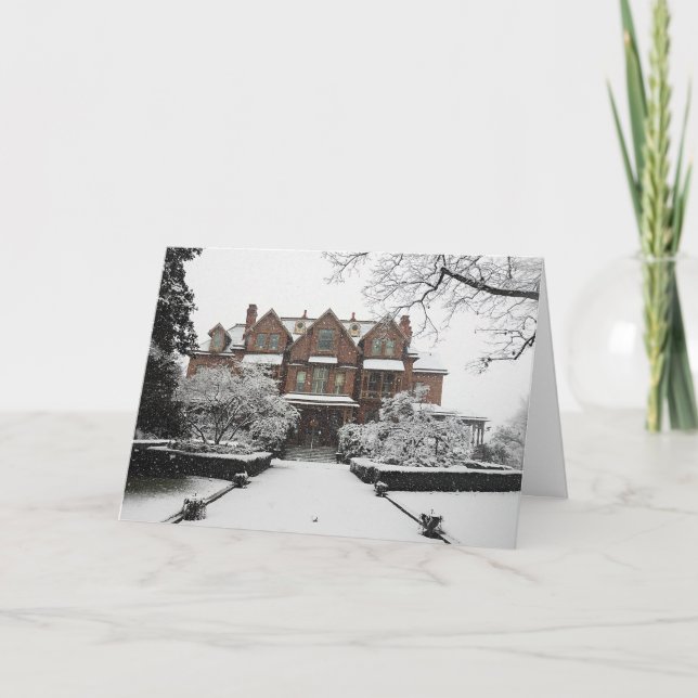 Christmas Raleigh NC North Carolina Architecture Holiday Card (Front)