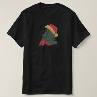 Christmas Rastafarian woman T-Shirt