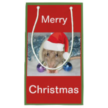 Christmas rat gift bag