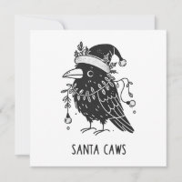Christmas Raven Santa Caws